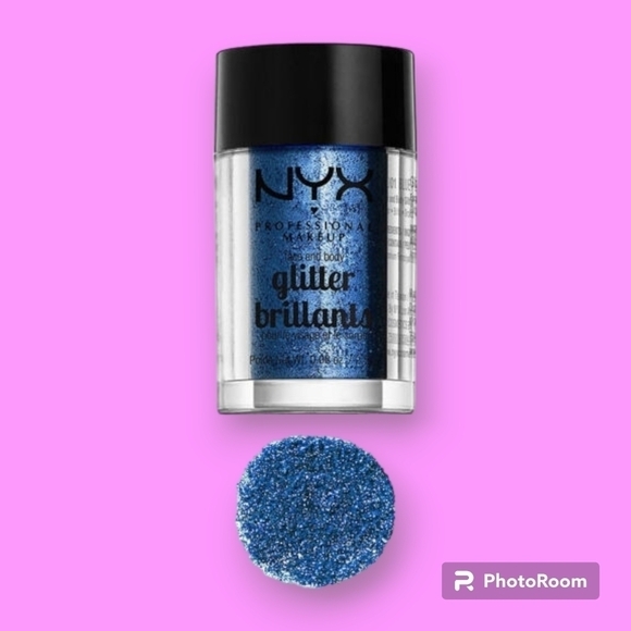 NYX Cosmetics Blue Face and Body Glitter - Picture 1 of 4